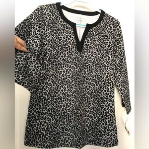 Charters club animal print t-shirts/ blouse. Large